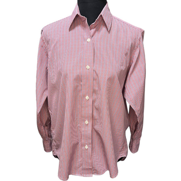 Turnbull & Asser Checked Cotton Button Down Oxford, Size 8 - Picture 1 of 7